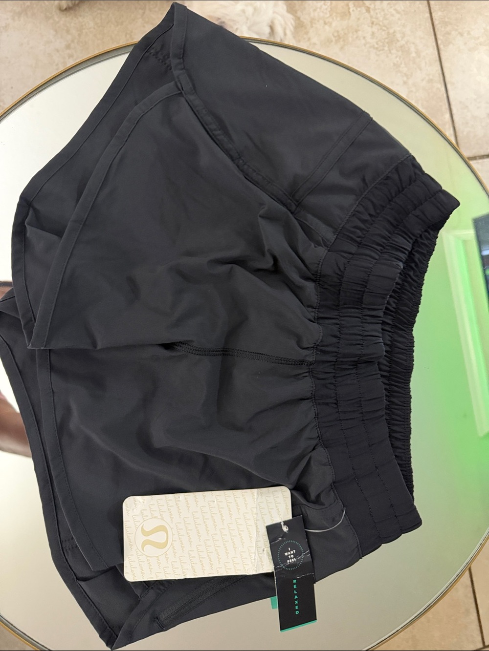 lululemon athletica Black Women's Athletic Shorts with Elastic Waistband and Tag